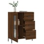 Aparador de madera de ingeniería marrón roble 69,5x34x90 cm de vidaXL, Aparadores - Ref: Foro24-828059, Precio: 105,16 €, Des...