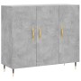 Betongraues Sideboard aus Holzwerkstoff, 90 x 34 x 80 cm von vidaXL, Sideboards - Ref: Foro24-828088, Preis: 77,99 €, Rabatt: %