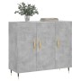 Aparador de madera de ingeniería gris hormigón 90x34x80 cm de vidaXL, Aparadores - Ref: Foro24-828088, Precio: 76,99 €, Descu...