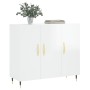 High-gloss white engineered wood sideboard 90x34x80 cm by vidaXL, Sideboards - Ref: Foro24-828086, Price: 83,32 €, Discount: %