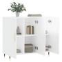 High-gloss white engineered wood sideboard 90x34x80 cm by vidaXL, Sideboards - Ref: Foro24-828086, Price: 83,32 €, Discount: %