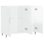 Aparador de madera de ingeniería blanco brillo 90x34x80 cm de vidaXL, Aparadores - Ref: Foro24-828086, Precio: 83,99 €, Descu...