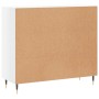 Aparador de madera de ingeniería blanco brillo 90x34x80 cm de vidaXL, Aparadores - Ref: Foro24-828086, Precio: 83,99 €, Descu...