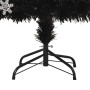 Árbol de Navidad copos de nieve LED fibra óptica negro 180 cm de vidaXL, Arboles de navidad - Ref: Foro24-328463, Precio: 95,...