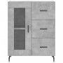 Aparador de madera de ingeniería gris hormigón 69,5x34x90 cm de vidaXL, Aparadores - Ref: Foro24-828064, Precio: 96,17 €, Des...