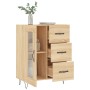 Aparador de madera de ingeniería roble Sonoma 69,5x34x90 cm de vidaXL, Aparadores - Ref: Foro24-828039, Precio: 88,98 €, Desc...