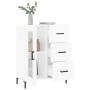 Bright white plywood sideboard 69.5x34x90 cm by vidaXL, Sideboards - Ref: Foro24-828046, Price: 105,09 €, Discount: %