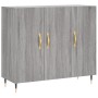 Aparador de madera de ingeniería gris Sonoma 90x34x80 cm de vidaXL, Aparadores - Ref: Foro24-828090, Precio: 79,03 €, Descuen...