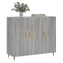 Engineered wood sideboard in Sonoma grey, 90x34x80 cm. by vidaXL, Sideboards - Ref: Foro24-828090, Price: 79,03 €, Discount: %