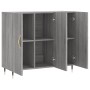 Aparador de madera de ingeniería gris Sonoma 90x34x80 cm de vidaXL, Aparadores - Ref: Foro24-828090, Precio: 79,03 €, Descuen...