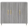 Engineered wood sideboard in Sonoma grey, 90x34x80 cm. by vidaXL, Sideboards - Ref: Foro24-828090, Price: 79,03 €, Discount: %