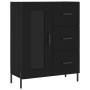 Aparador de madera de ingeniería negro 69,5x34x90 cm de vidaXL, Aparadores - Ref: Foro24-828053, Precio: 105,16 €, Descuento: %