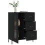 Aparador de madera de ingeniería negro 69,5x34x90 cm de vidaXL, Aparadores - Ref: Foro24-828053, Precio: 105,99 €, Descuento: %