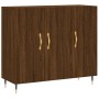 Aparador de madera de ingeniería marrón roble 90x34x80 cm de vidaXL, Aparadores - Ref: Foro24-828091, Precio: 78,99 €, Descue...