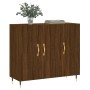 Aparador de madera de ingeniería marrón roble 90x34x80 cm de vidaXL, Aparadores - Ref: Foro24-828091, Precio: 78,99 €, Descue...