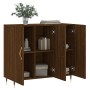 Aparador de madera de ingeniería marrón roble 90x34x80 cm de vidaXL, Aparadores - Ref: Foro24-828091, Precio: 78,99 €, Descue...