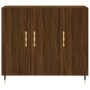 Aparador de madera de ingeniería marrón roble 90x34x80 cm de vidaXL, Aparadores - Ref: Foro24-828091, Precio: 79,03 €, Descue...