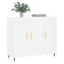 White engineered wood sideboard 90x34x80 cm by vidaXL, Sideboards - Ref: Foro24-828084, Price: 80,99 €, Discount: %