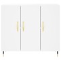 White engineered wood sideboard 90x34x80 cm by vidaXL, Sideboards - Ref: Foro24-828084, Price: 80,99 €, Discount: %