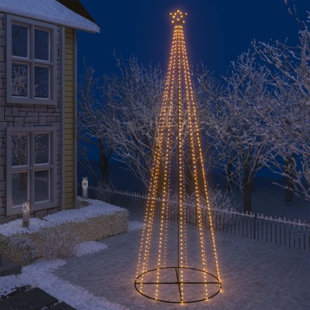 Árbol de Navidad cónico 752 LEDs blanco cálido 160x500 cm de vidaXL, Arboles de navidad - Ref: Foro24-51292, Precio: 254,54 €...