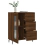 Engineered wood brown oak sideboard 69.5x34x90 cm by vidaXL, Sideboards - Ref: Foro24-828067, Price: 99,99 €, Discount: %