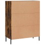 Aparador de madera de ingeniería roble ahumado 69,5x34x90 cm de vidaXL, Aparadores - Ref: Foro24-828057, Precio: 101,62 €, De...