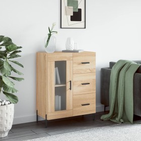 Aparador de madera de ingeniería roble Sonoma 69,5x34x90 cm de vidaXL, Aparadores - Ref: Foro24-828055, Precio: 101,99 €, Des...