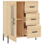 Aparador de madera de ingeniería roble Sonoma 69,5x34x90 cm de vidaXL, Aparadores - Ref: Foro24-828055, Precio: 101,62 €, Des...