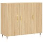 Aparador de madera de ingeniería roble Sonoma 90x34x80 cm de vidaXL, Aparadores - Ref: Foro24-828087, Precio: 76,48 €, Descue...