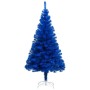 Árbol de Navidad artificial con soporte azul PVC 240 cm de vidaXL, Arboles de navidad - Ref: Foro24-329182, Precio: 80,99 €, ...