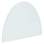 Semicircular glass plate for fireplace 800x600 mm by vidaXL, Glass - Ref: Foro24-324110, Price: 46,78 €, Discount: %