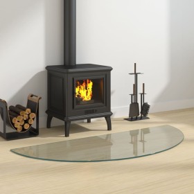 Glass plate for semicircular fireplace 1200x500 mm by vidaXL, Glass - Ref: Foro24-324113, Price: 41,41 €, Discount: %