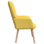 Silla de relajación con reposapiés tela amarillo mostaza de vidaXL, Sillones - Ref: Foro24-327937, Precio: 136,31 €, Descuent...