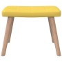 Silla de relajación con reposapiés tela amarillo mostaza de vidaXL, Sillones - Ref: Foro24-327937, Precio: 136,31 €, Descuent...