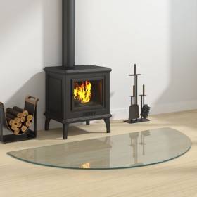 Glass plate for semicircular fireplace 1200x600 mm by vidaXL, Glass - Ref: Foro24-324114, Price: 51,05 €, Discount: %