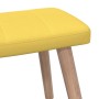 Silla de relajación con reposapiés tela amarillo mostaza de vidaXL, Sillones - Ref: Foro24-327937, Precio: 136,31 €, Descuent...