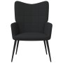 Sillón de relax de tela negro de vidaXL, Sillones - Ref: Foro24-327947, Precio: 101,59 €, Descuento: %