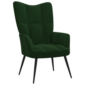 Dark Green Velvet Relaxation Chair by vidaXL, Armchairs - Ref: Foro24-328075, Price: 116,60 €, Discount: %