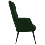 Silla de relajación de terciopelo verde oscuro de vidaXL, Sillones - Ref: Foro24-328075, Precio: 122,50 €, Descuento: %