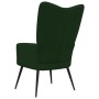 Silla de relajación de terciopelo verde oscuro de vidaXL, Sillones - Ref: Foro24-328075, Precio: 122,50 €, Descuento: %