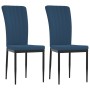 Sillas de comedor 2 unidades terciopelo azul de vidaXL, Sillas de comedor - Ref: Foro24-326092, Precio: 88,80 €, Descuento: %