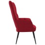 Silla de relajación de terciopelo rojo vino tinto de vidaXL, Sillones - Ref: Foro24-328078, Precio: 107,58 €, Descuento: %