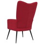 Silla de relajación de terciopelo rojo vino tinto de vidaXL, Sillones - Ref: Foro24-328078, Precio: 107,58 €, Descuento: %