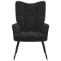 Black Velvet Relaxation Chair by vidaXL, Armchairs - Ref: Foro24-328079, Price: 114,25 €, Discount: %