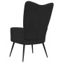 Black Velvet Relaxation Chair by vidaXL, Armchairs - Ref: Foro24-328079, Price: 114,25 €, Discount: %