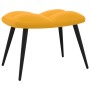 Mustard yellow velvet relaxation chair with footrest by vidaXL, Armchairs - Ref: Foro24-328091, Price: 138,35 €, Discount: %