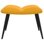 Mustard yellow velvet relaxation chair with footrest by vidaXL, Armchairs - Ref: Foro24-328091, Price: 138,35 €, Discount: %