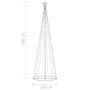 Conical Christmas tree with 752 colored LEDs 160x500 cm by vidaXL, Christmas trees - Ref: Foro24-51293, Price: 137,77 €, Disc...