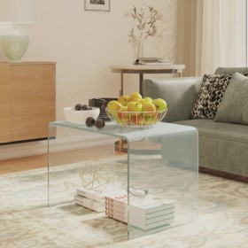 Tempered glass side table 40x40x60 cm by vidaXL, Side tables - Ref: Foro24-332930, Price: 138,70 €, Discount: %