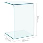 Tempered glass side table 40x40x60 cm by vidaXL, Side tables - Ref: Foro24-332930, Price: 164,96 €, Discount: %